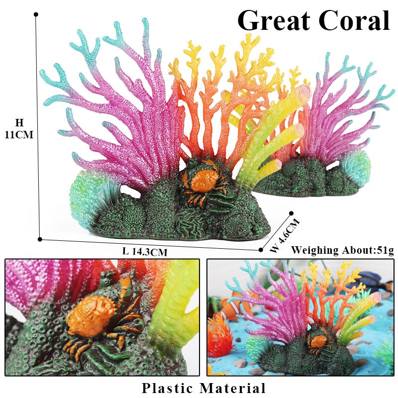 Oenux Морская звезда Океана Морской анемон Коралл Медуза Кальмар Креветка Краб Акула Животные Модель Фигурки ПВХ Миниатюра Детская Игрушка Подарок