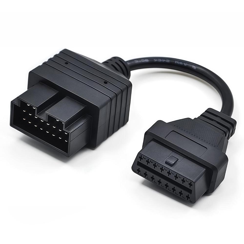 OBDI to OBDII Car Diagnostic Cable 20Pin To 16Pin OBD1 to OBD2 Converter  for KIA Vehicles