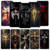 Cross Pattern Element Design Phone Case for Samsung Galaxy A55 A35 A17 A07 A15 A13 A25 A51 A71 A72 A73 A32 A52 A52S A41 Soft TPU