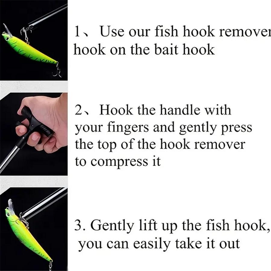 1 шт. Легкое средство для удаления рыболовных крючков — Т-образный инструмент для быстрого и безболезненного удаления крючка