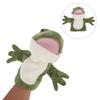 TOYANDONA Frog Hand Puppet, Plush Toy with Moving Mouth, Cute Ventriloquism Puppet for Parents and Children