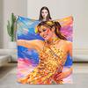 Alysa Liu Warm Blanket For Living Room  Trend Throw Blanket Winter Travel Office Flannel Bedspread
