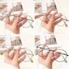 Fashion Korean Style Round Women Glasses Computer Frame Metal Anti Blue Light Spectacles Eyeglasses