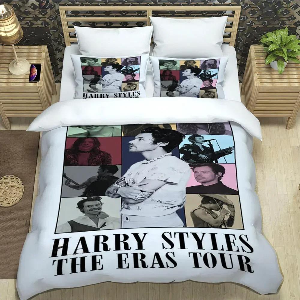 Постельные комплекты Singer H-Harry-S-Styles Изысканный набор постельных принадлежностей Пододеяльник Набор одеял Постельный комплект Роскошный подарок на день рождения