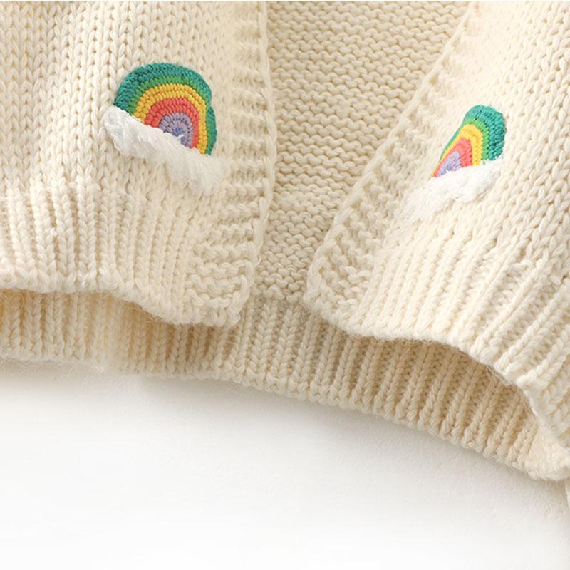 Толстые вязаные топы ручной работы, женский модный укороченный вязаный кардиган, свитер 90-х годов, Радужная уличная одежда C-048