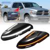 Для Ram 1500 2500 3500 2009- Classic Переключатель Светодиодных Фонарей Бокового Зеркала Светодиодные Фонари Поворотников White Amber Фонарь Подсветки Зеркала в Сборе