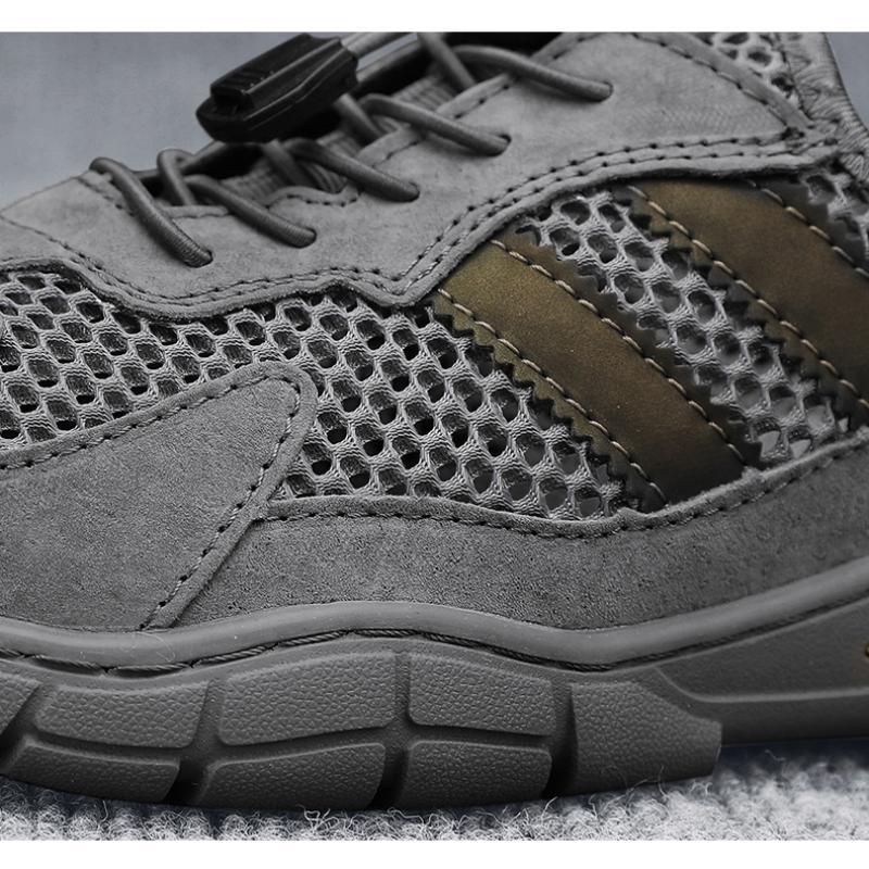 Летние мужские кроссовки, дышащая повседневная обувь, удобные мужские мокасины, сетчатая обувь, кроссовки для ходьбы на открытом воздухе