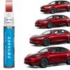 Автомобильная подкраска(Ультра красный(PR01)) для Tesla Model Y/3/S/X, 2 в 1 DIY набор для ремонта царапин автомобильной краски с наконечником-ручкой и кистью, Царап