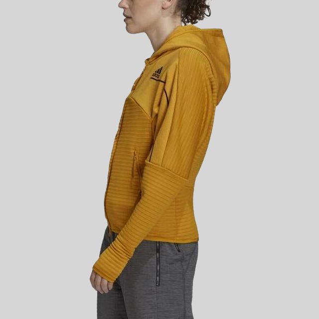 adidas Женское ЗНЕ. COLD.RDY Куртка-толстовка Legacy Gold с капюшоном FT6774