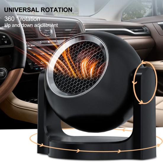 Вращающийся на 360 градусов автомобильный дополнительный обогреватель, размораживание, обогрев, удаление снега, грелки для рук, простая установка, универсальный обогреватель, устанавливаемый на автомобиль, салон автомобиля