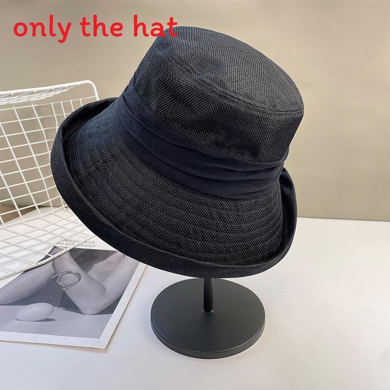 Хлопковая шляпа рыбака для женщин летняя защита от солнца с широкими полями повседневная шляпа от солнца