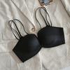 Light kapok small breasts gather underwear women's flat chest not empty cup no trace no steel ring thin front buckle beautiful back bra