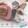 2PCS Pet Massage Hair Removal Comb ABS Elastic Half-curved Handle Cat Brush To Clean Fluff Massage Pet Dusting Brush