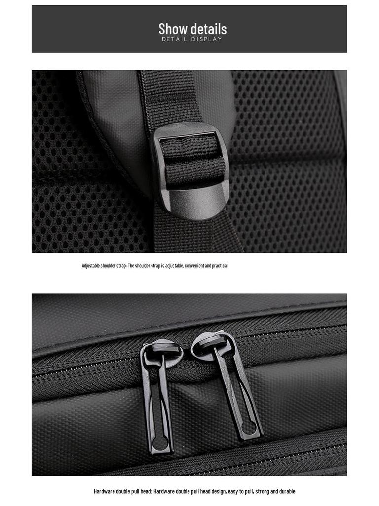 Men's Large Capacity Multifunctional Commuting Backpack for Business, Travel, and School