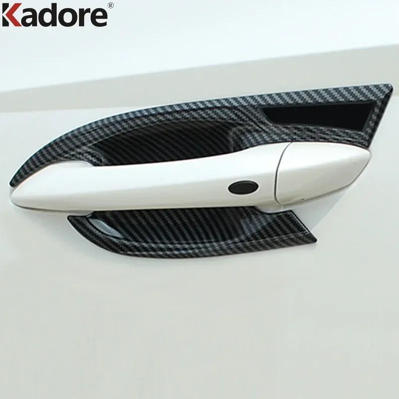 Side Door Handle Bowl Cover Trim For Hyundai Tucson NX4 2024 Chrome Car Exterior Handle Cup Overlay Accessories