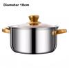 Deepened Stock Pot Thickened Induction Pot Kitchen Accessories  Oven, Gas and Dishwasher Safe
