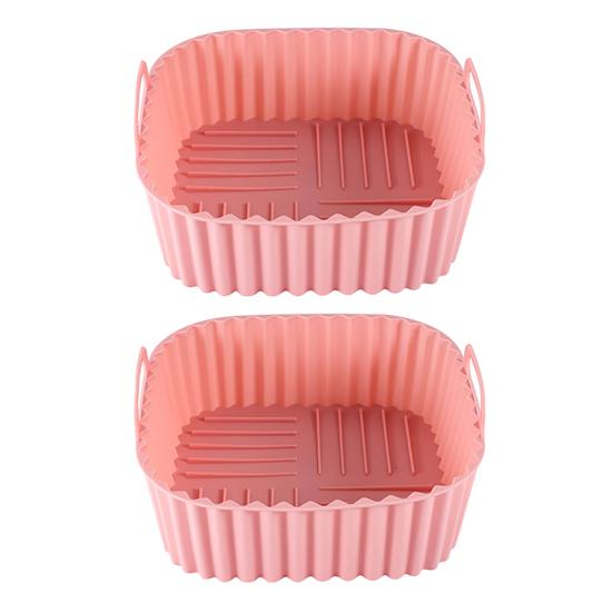 Square Air Fryer Liner Silicone Baking Mat 6.7 Inch Non-Stick