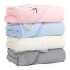 Hooded Baby Bath Towels 80x80cm Toddler Bathrobe Sleeping Swaddle Wrap Newborn Towel  Girls