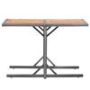 Table de jardin - VIDAXL - Rectangulaire - Résine tressée - Bois d'acacia - Anthracite
