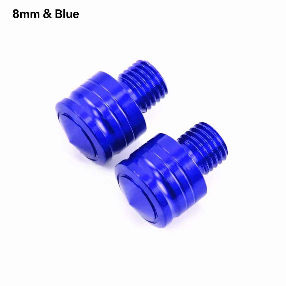 2 шт мотоциклетные CNC алюминиевые M8 M10 заглушки для отверстий зеркала заднего вида винты антикоррозийный держатель зеркала заднего вида