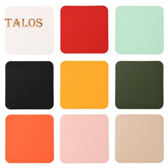 Обеденный стол Подставка для столовых приборов Яркий цвет Износостойкий нескользящий дизайн Круглый квадратный коврик для чашки Коврик для кружки