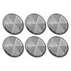 6pcs Round Reflectors Self Adhesive 2.24in Safety Reflector for Mailboxes Driveway Tunnels Post Cars Trailer White