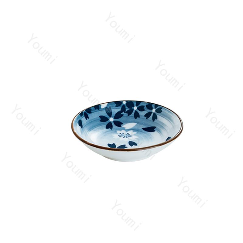 Цветы в японском стиле Керамические тарелки Ретро Ресторан Морепродукты Суши Тарелка Главная Вкусные блюда Чаши для риса Изысканная столовая посуда