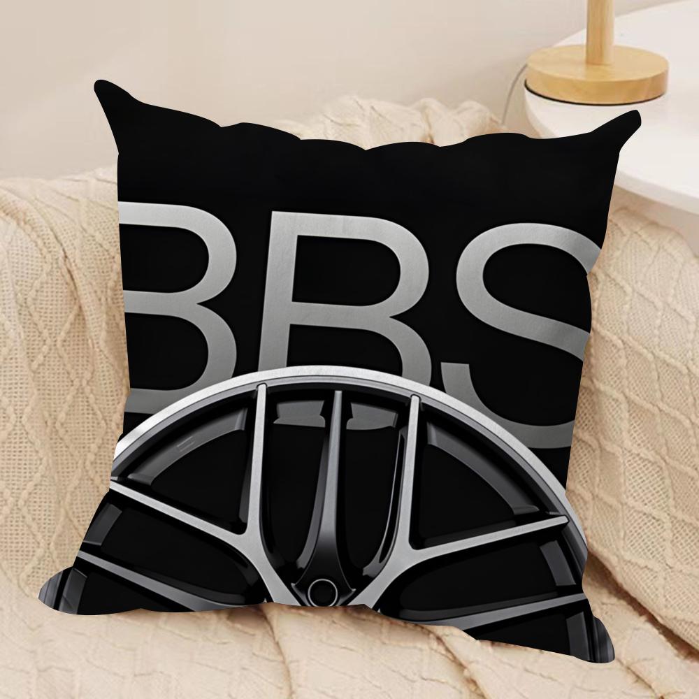 Stylish BBBSSB simple Cushion Cover Short plush Doublesided Print Square Throw Pillow Covers Sofa Home Cushion Decor