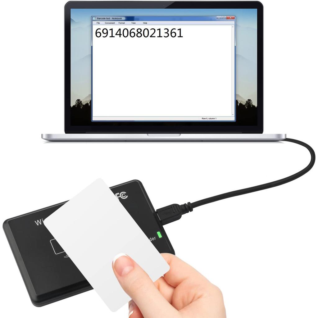Двухчастотный ID IC-считыватель 125 кГц 13,56 МГц USB Бездрайверная Бесконтактная Машина для Чтения для Недвижимости/Офиса/Магазина