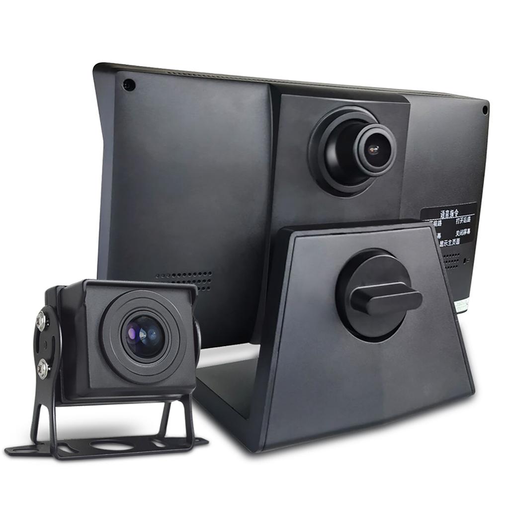 2CH 1080*720P 7 Inch IPS Screen Car Truck Bus AHD DVR Monitor with Digital Video Recorder for Front Rear Reverse Backup Camera