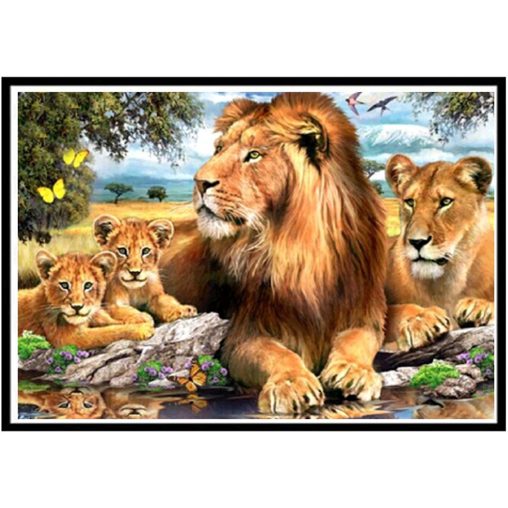 5D Diamond Painting Diy Beauty Animal Pattern Full Diamond Handmade Diamond Embroidery Mosaic Home Living Room Decoration Gift