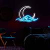 Sunrise Sunset Neon Moon Over the Neon Twilight LED Neon Wall Room Anime Neon Acrylic Moon Sign Sign, Sea, Light, Moonwave, Sign, Decor, Light,
