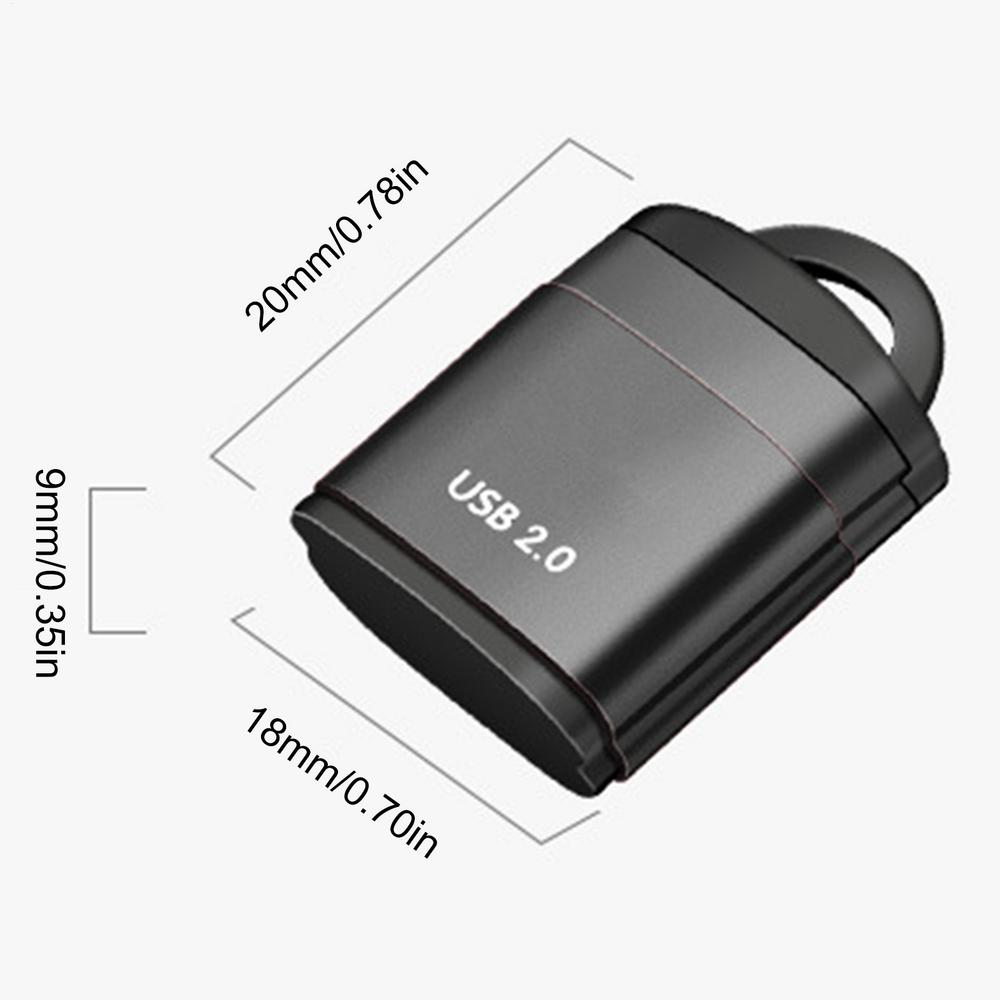 Компактный USB-кардридер Compact Flash Быстрая передача данных Портативный адаптер Мини-кардридер для карт памяти Устройство Plug And Play для компьютера