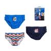 Slips - Pat Patrouille - Lot De 3 - 100% Coton - Garçon - Bleu