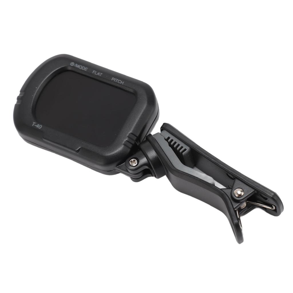 Тюнер для гитары с зажимом, черный ЖК-дисплей, A0 27,5 Гц - C8 4186 Гц, быстрый отклик, скрипичный тюнер для бас-гитары U