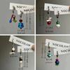 Candy Beads Beads Earrings Cute Geometric Metal Earrings Unique Asymmetric Earrings  Daily Use