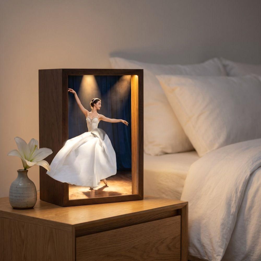 Elegant Design Ballet Tissue Box Luxury Art Tissue Dispenser Wooden Tissue Box Bedside Table