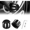 PBYMT Черная крышка гайки передней оси CNC алюминий Совместима для Harley Davidson Touring Road King Street Glide Electra Glide Softail Sportster Iron