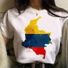 Colombia Top Women Harajuku Graphic T Shirt Girl 2000s Clothing