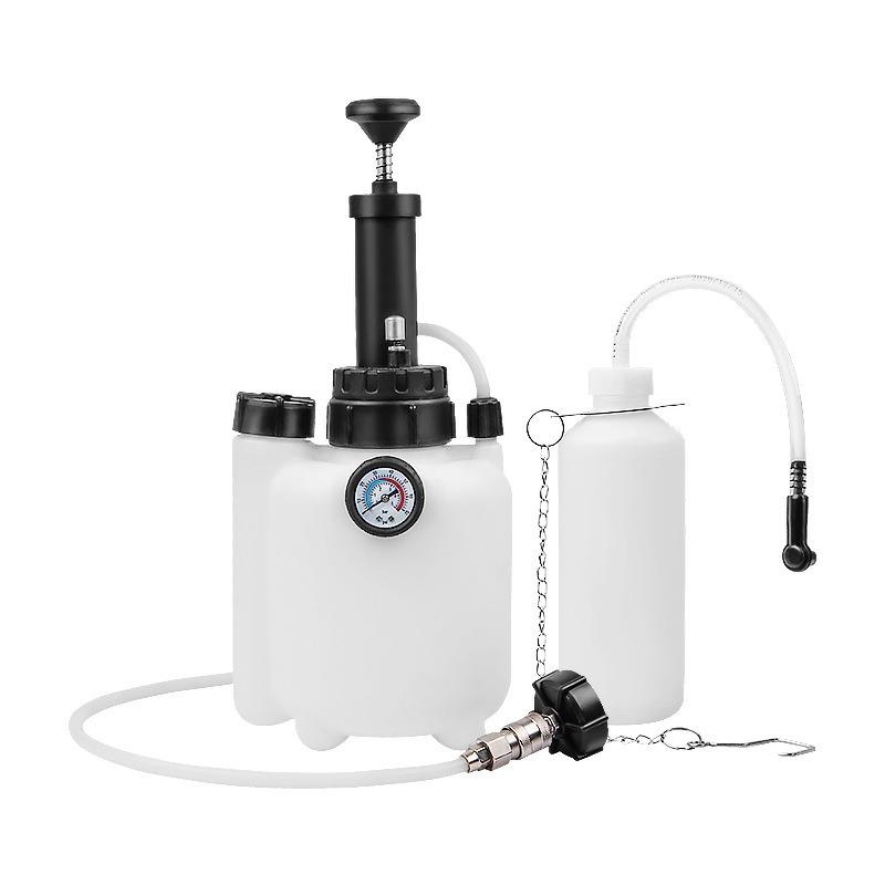 3L Liquid Brake Bleed Kit with 1L Refill Bottle & Cylinder Adapter, Vacuum Pump Bleed Pressure 10-30 PSI for Car Clutch Pneumatic A B S Systems