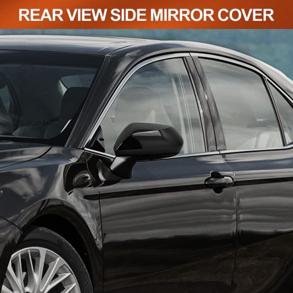 Side Mirror Cover, Compatible with Toyota Camry XLE/XSE/Hybrid XLE 2018-2021, Car Mirror Housing Cover Passenger Rear View Mirror Cap,