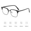 Photochromic Anti Blue Light Eyeglasses Square Metal Frame Computer Glasses for Women Men