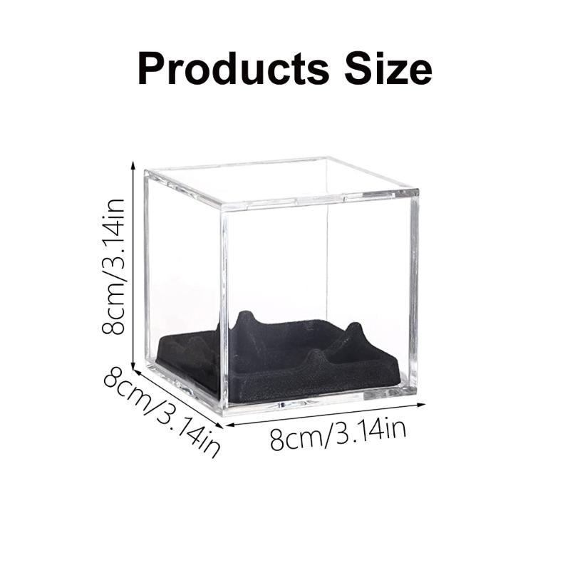 Baseball Display Case Clear Display Cube Acrylic Baseball Holder Memorabilia Protector Case Baseball Storage Box