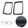 Gloss Black Front Grille Trim Ring Insert Trim For Jeep Grand Cherokee 2014-2016