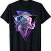 Astronaut Spaced Out - Aesthetic Vaporwave Eclipse Space Art T-Shirt