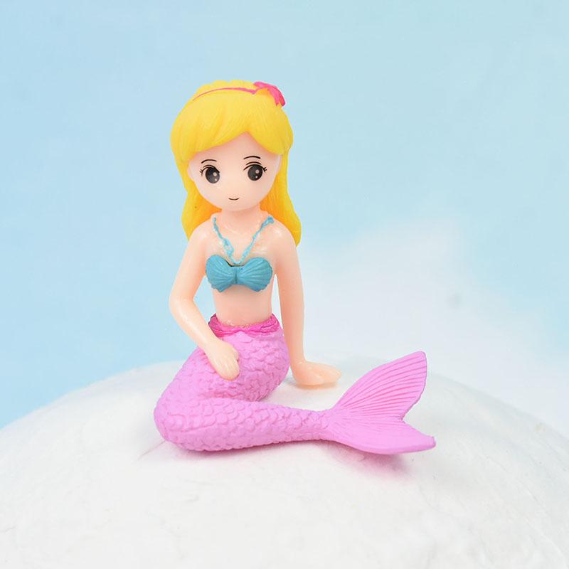 Украшения для вечеринки в стиле русалки, украшение на торт для девочки в стиле «Океанский мир», для детей, украшение на торт в честь дня рождения Русалочки, подарок на свадьбу