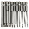A34R 11 шт. Магнитный набор бит для отвертки Torx T6-T40 Звездчатая 6-гранная отвертка Сверла Инструменты Длина 3 дюйма