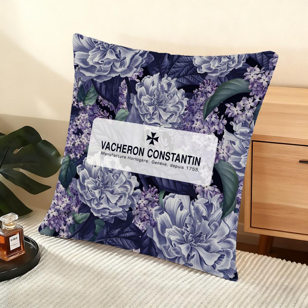 Наволочка Шелковистый Короткий Плюш Домашняя Наволочка для Подушки на Диван - Невидимая Молния Домашнее Украшение МодаV-Vacherons C-Constantin