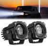 2x 3" 72W LED Light Pods Truck ATV UTV Offroad Driving Fog Lamp Spot Flood Beam