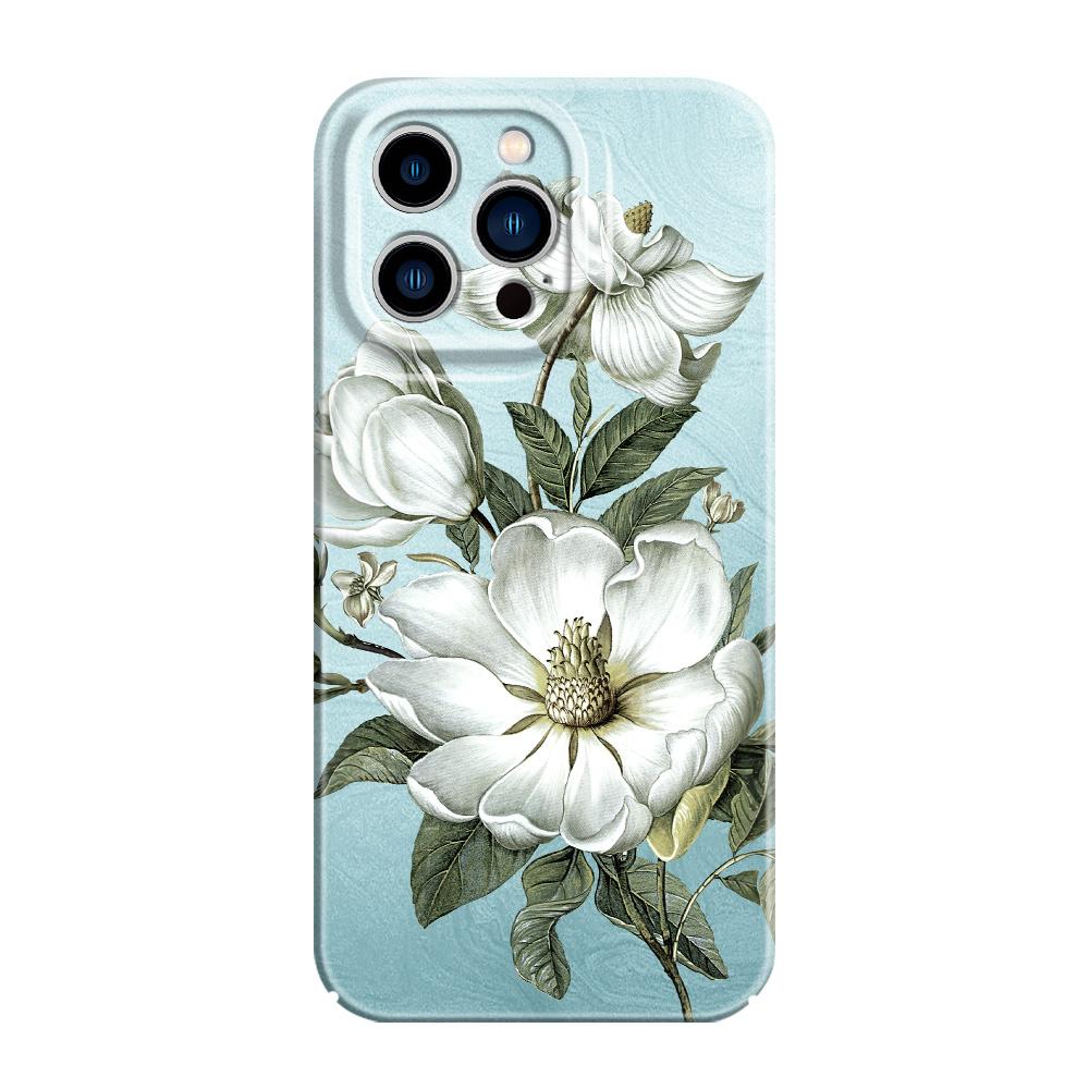 Потрясающий чехол для телефона с магнолиями для iPhone 13 12 11 7 8 6 6S Plus Pro Max Mini X XS XR SE 2020 2022 Пленка Жесткая Крышка